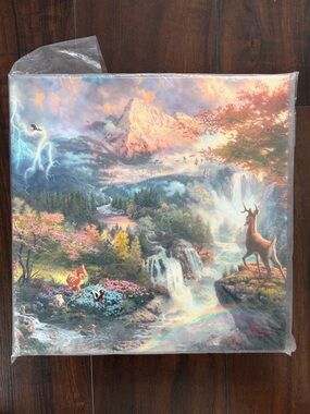 Disney Thomas Kinkade Bambi Canvas Art